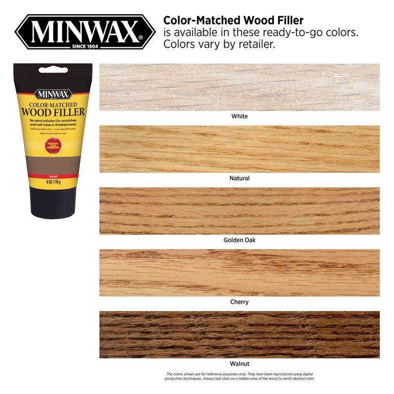 Minwax Color-Matched Cherry Wood Filler 6 oz