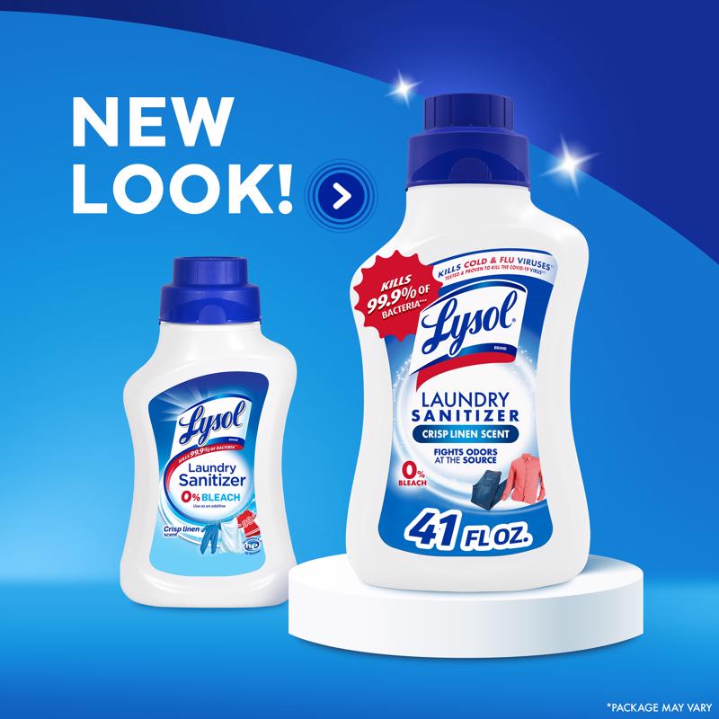 Lysol Crisp Linen Scent Fabric Sanitizer Liquid 41 oz