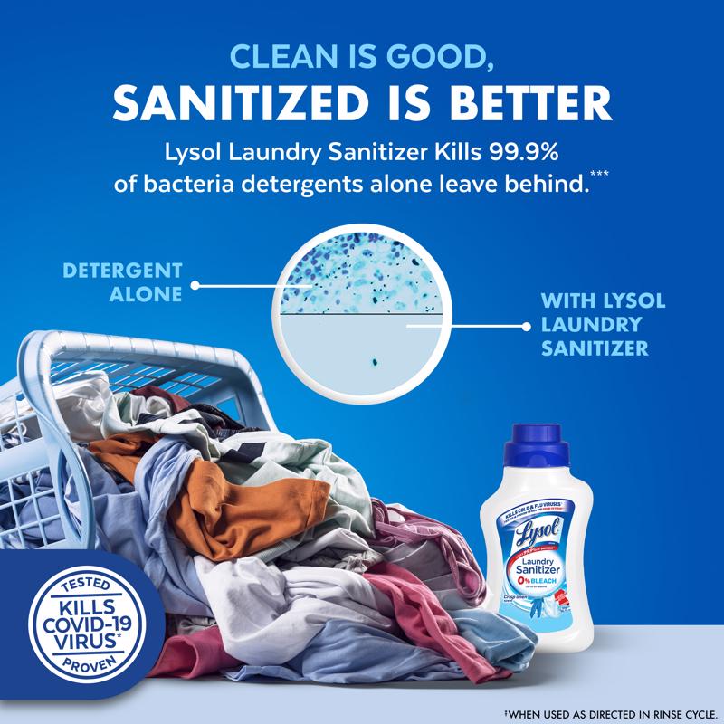 Lysol Crisp Linen Scent Fabric Sanitizer Liquid 41 oz