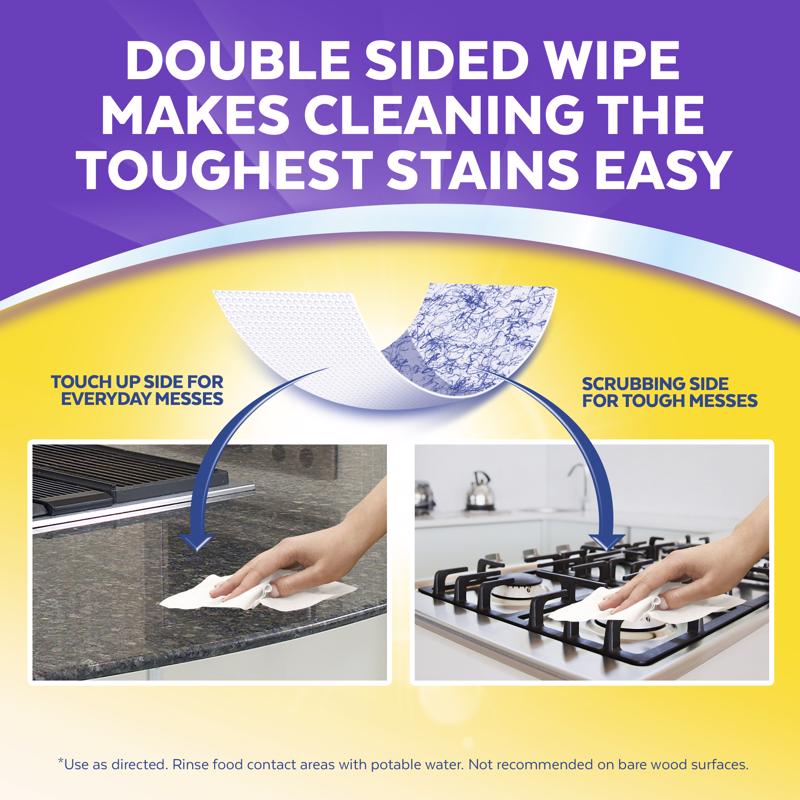 Lysol Dual Action Fiber Weave Antibacterial Wipes 75 pk