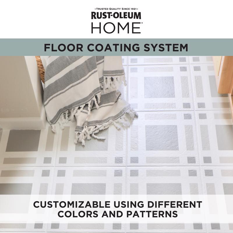 Rust-Oleum Home Flat Dark Tint Base Water-Based Floor Coating Step 1 30.5 oz