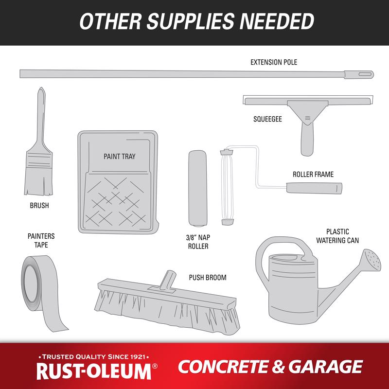 Rust-Oleum Concrete & Garage Gloss Clear Floor Paint 1 gal