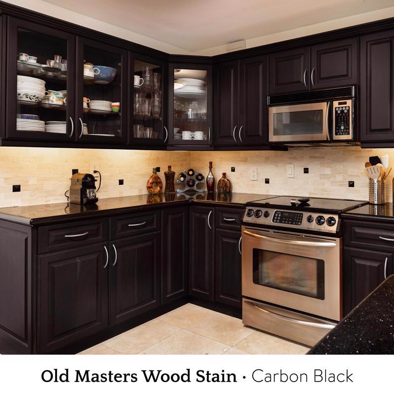 Old Masters Semi-Transparent Carbon Black Oil-Based Wiping Stain 1 qt