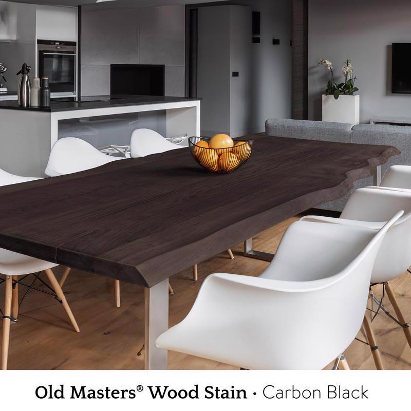 Old Masters Semi-Transparent Carbon Black Oil-Based Wiping Stain 1 qt