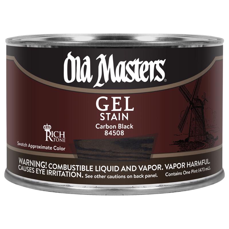 Old Masters Semi-Transparent Carbon Black Oil-Based Alkyd Gel Stain 1 pt