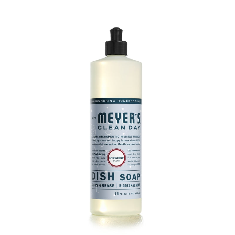 Mrs. Meyer's Clean Day Snowdrop Scent Liquid Dish Soap 16 oz