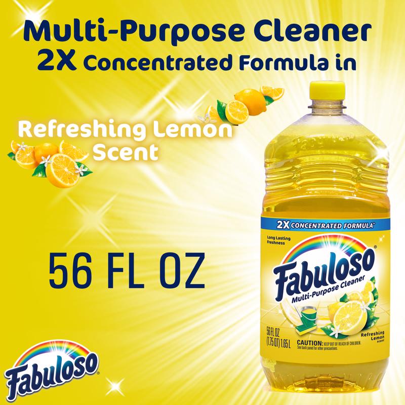 Fabuloso Lemon Scent All Purpose Cleaner Liquid 56 oz
