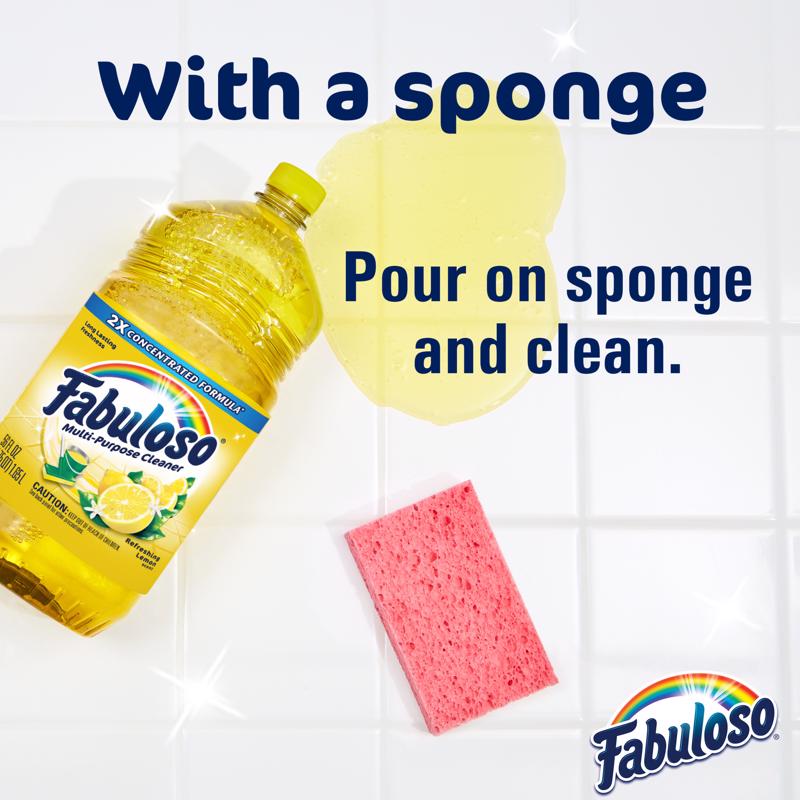 Fabuloso Lemon Scent All Purpose Cleaner Liquid 56 oz