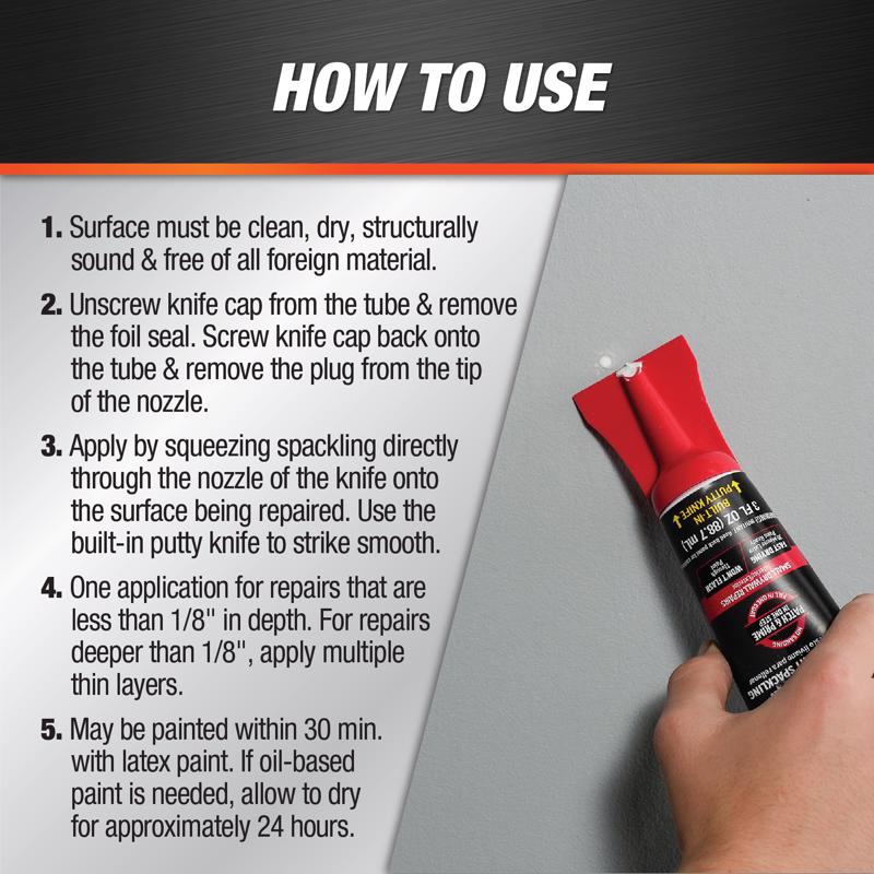 DAP Fast 'N Final Ready to Use Off-White Lightweight Spackling Compound 3 oz