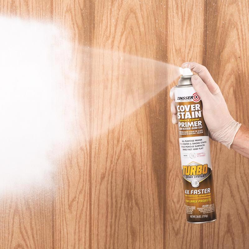 Zinsser CoverStain White Flat/Matte Solvent-Based Alkyd Primer 26 oz
