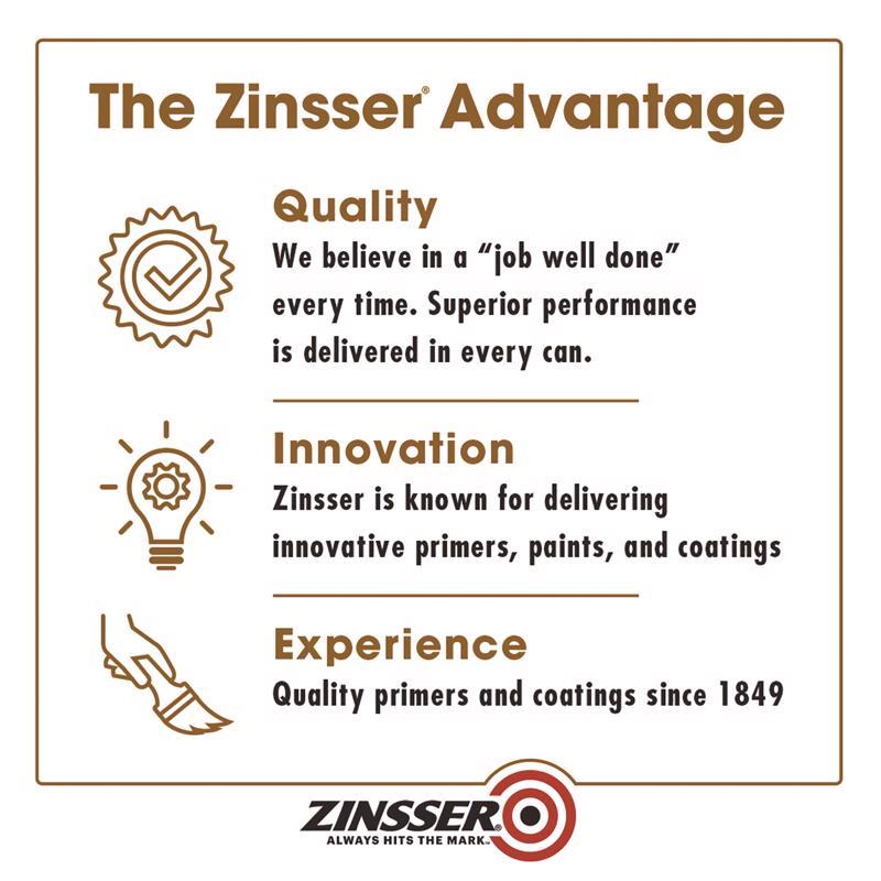 Zinsser CoverStain White Flat/Matte Solvent-Based Alkyd Primer 26 oz