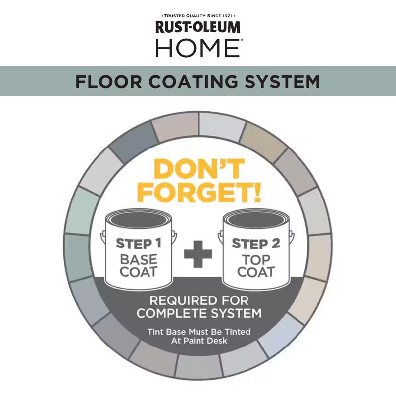 Rust-Oleum Home Floor Coating Ultra White Tint Base Floor Coating Step 1 1 qt