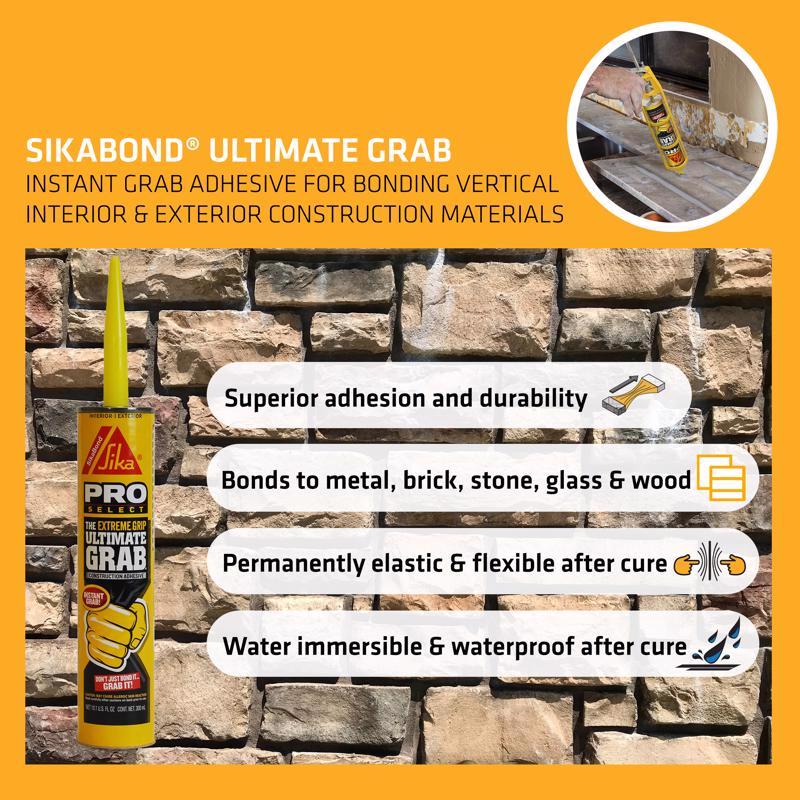 Sika Ultimate Grab Polyurethane Construction Adhesive 10.1 oz
