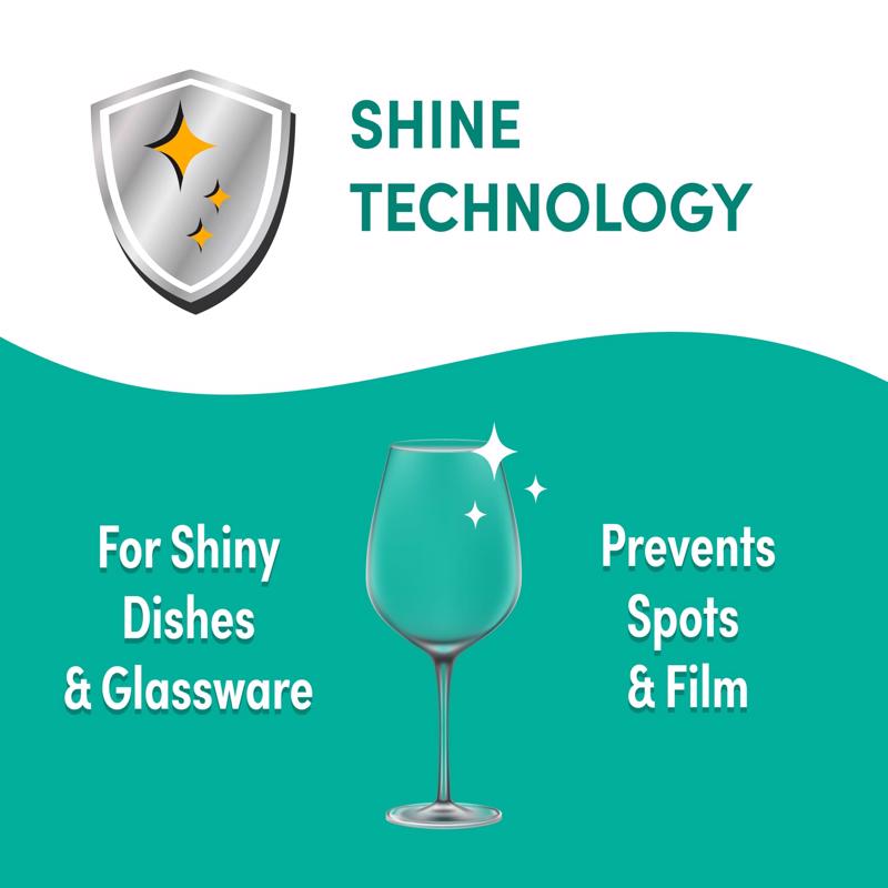 Lemi Shine Lemon Scent Liquid Dishwasher Rinse Aid 21 oz