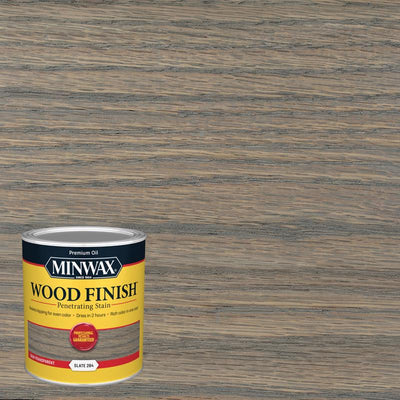 Minwax Wood Finish Semi-Transparent Slate Oil-Based Penetrating Wood Stain 1 qt