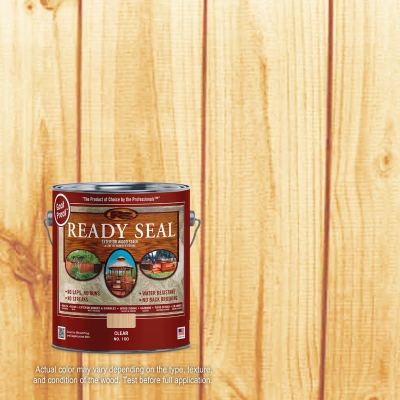 Ready Seal Goof Proof Semi-Transparent Flat Clear Oil-Based Penetrating Wood Stain/Sealer 1 gal