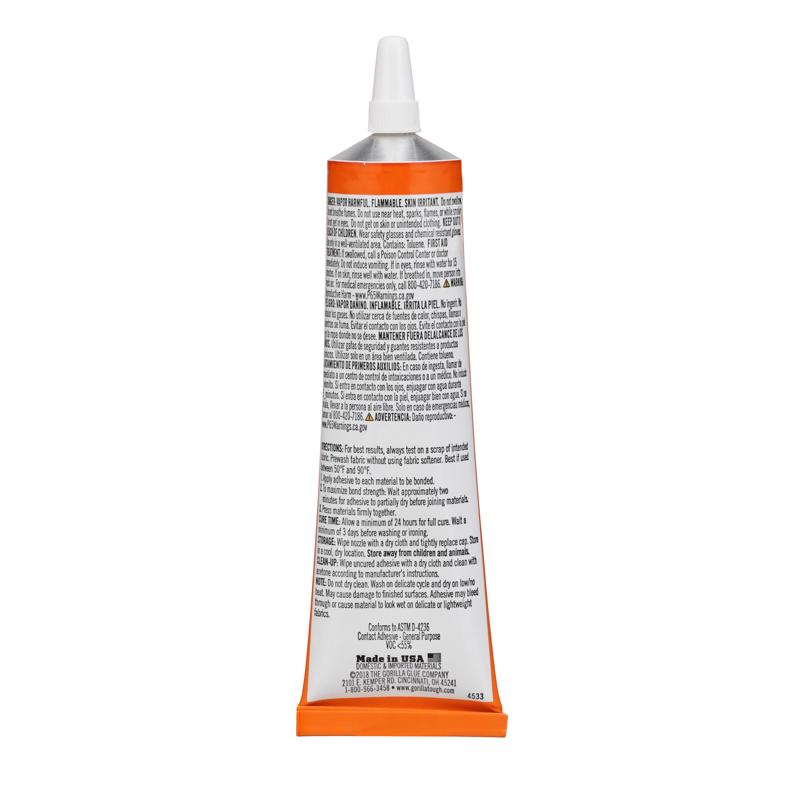 Gorilla High Strength Glue Clear Adhesive 2.5 oz