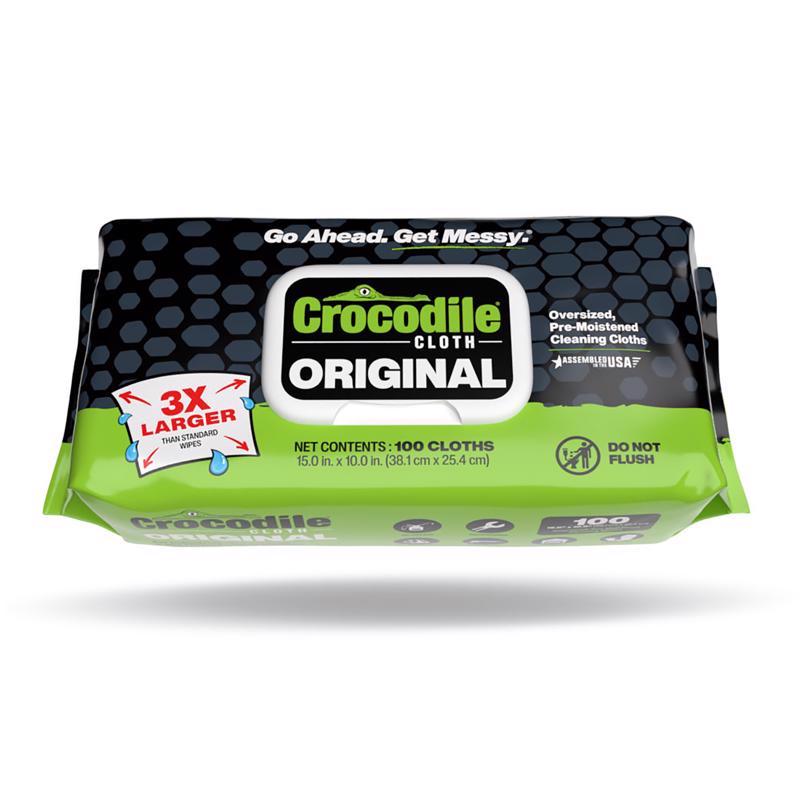 Crocodile Cloth Original Fiber Blend Cleaning Wipes 15 in. W X 10 in. L 100 pk