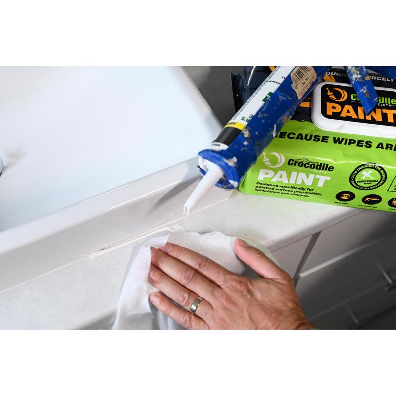 Crocodile Cloth 10 in. W X 15 in. L White Paint Cleaning Cloth