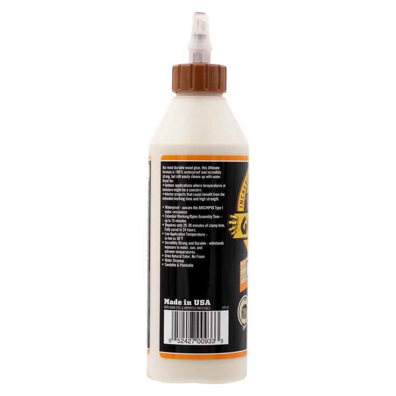 Gorilla Extra Strength Natural Wood Glue 18 oz