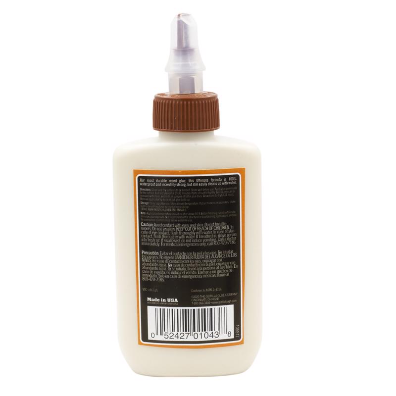 Gorilla Extra Strength Natural Wood Glue 4 oz