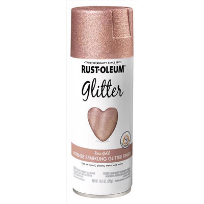 Rust-Oleum Specialty Glitter Rose Gold Spray Paint 10.25 oz