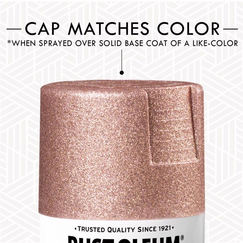 Rust-Oleum Specialty Glitter Rose Gold Spray Paint 10.25 oz