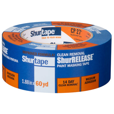 Shurtape Shurrelease 1.88 in. W X 60 yd L Blue Medium Strength Painter's Tape