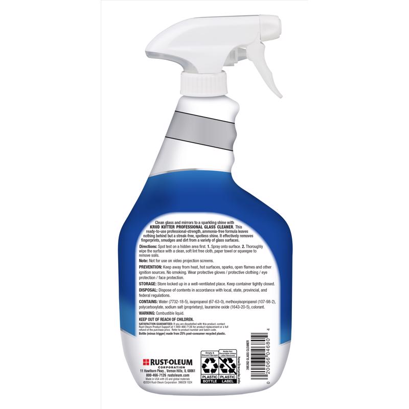 Krud Kutter Professional No Scent Glass Cleaner 32 oz Liquid