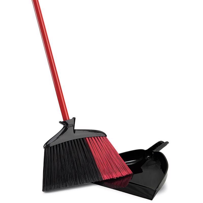 Libman High Power 13.75 in. W Stiff Recycled Plastic Broom with Dustpan
