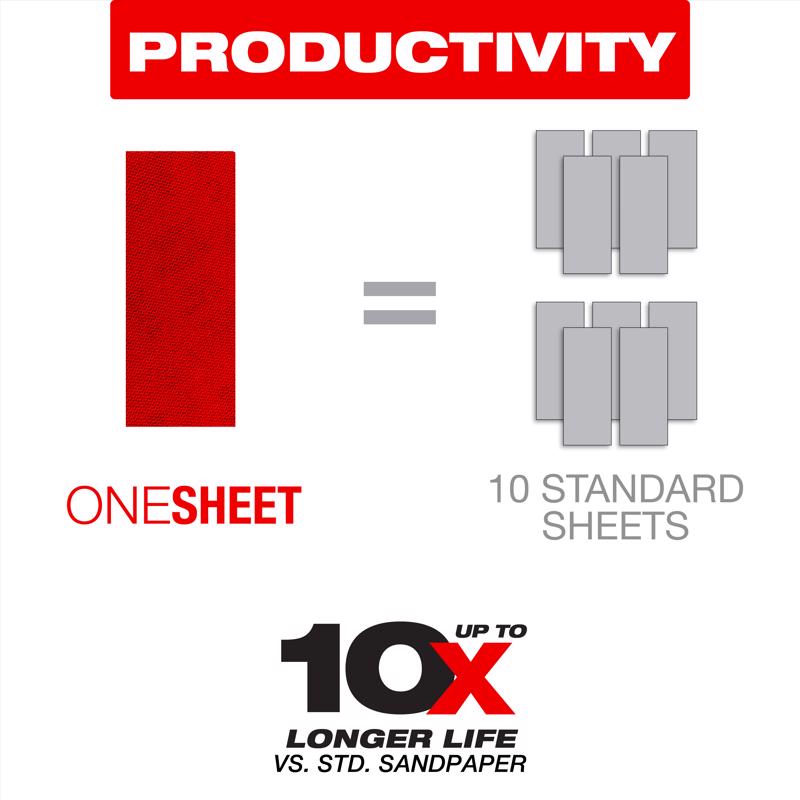 Diablo SandNet 9 in. L X 3-2/3 in. W 100 Grit Ceramic Blend All Purpose Sandpaper 5 pk