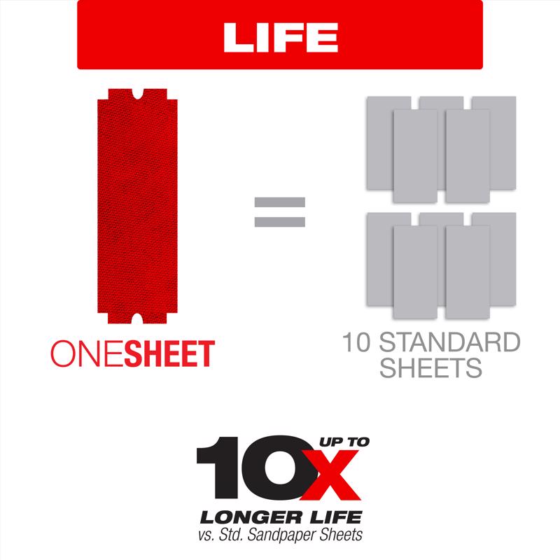 Diablo SandNet 11-1/4 in. L X 4-3/16 in. W 320 Grit Ceramic Blend All Purpose Sandpaper 5 pk
