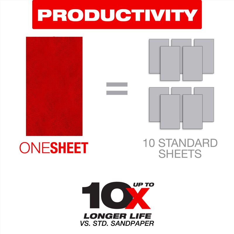 Diablo SandNet 9 in. L X 3-2/3 in. W 400 Grit Ceramic Blend Sanding Sheet 5 pk