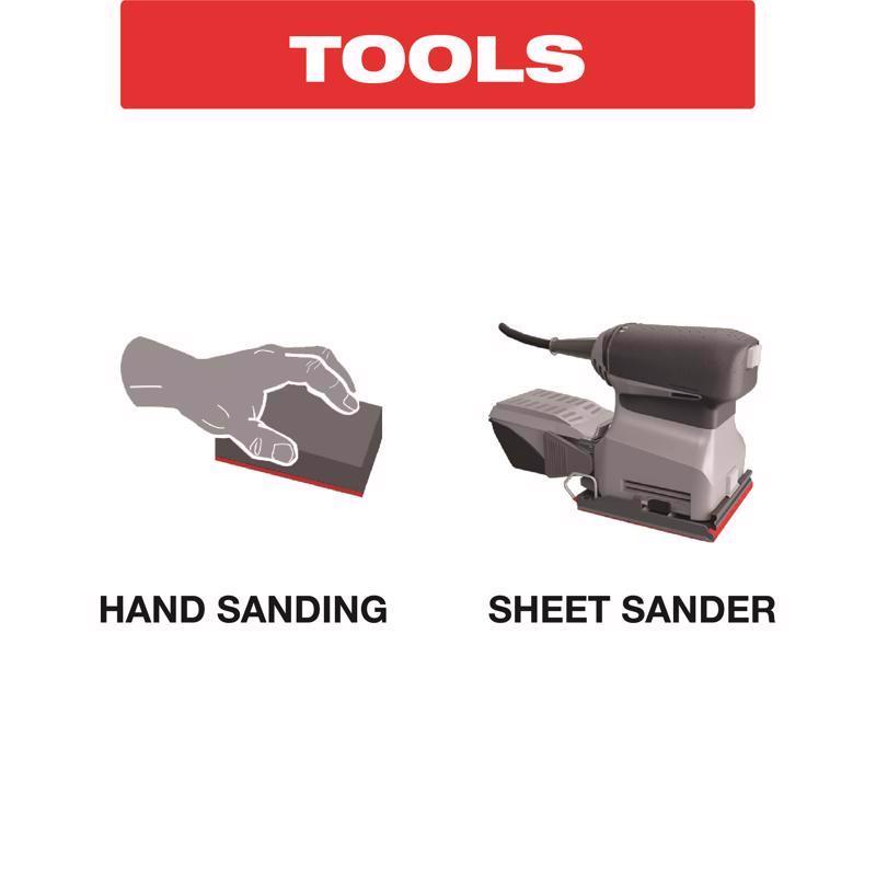 Diablo 9 in. L X 3-2/3 in. W 80 Grit Aluminum Oxide Sanding Sheet 10 pk