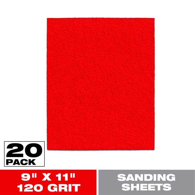 Diablo 9 in. L X 11 in. W 120 Grit Aluminum Oxide Sanding Sheet 20 pk