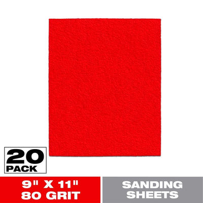 Diablo 9 in. L X 11 in. W 80 Grit Aluminum Oxide Sanding Sheet 20 pk