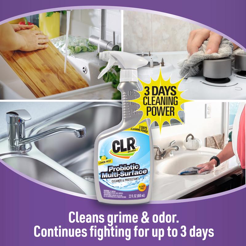 CLR Brands Lemon Scent Probiotic Daily Cleaner 22 oz Liquid