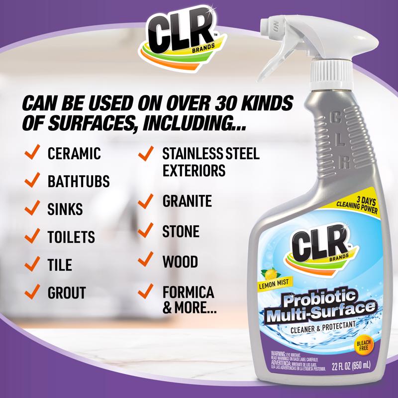 CLR Brands Lemon Scent Probiotic Daily Cleaner 22 oz Liquid
