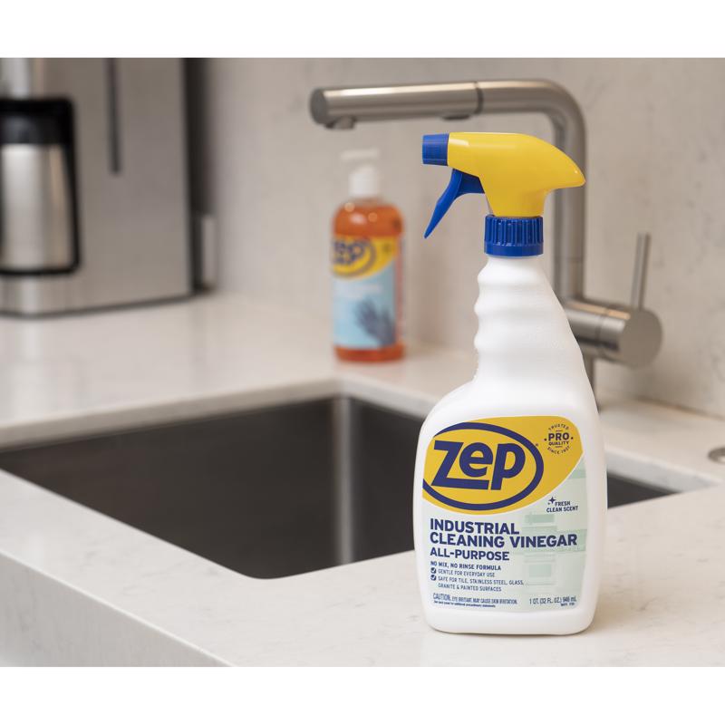 Zep Fresh Clean Scent All Purpose Cleaning Vinegar Liquid 32 oz