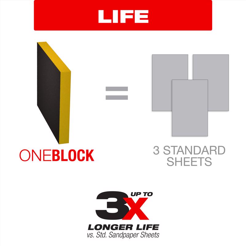 Diablo ULTRAflex 7 in. L X 4-4/5 in. W 100 Grit Fine Block Sanding Sponge