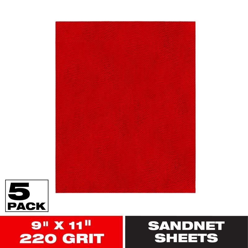 Diablo SandNet 11 in. L X 9 in. W 220 Grit Ceramic Sanding Sheet 5 pk