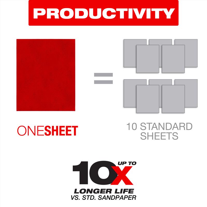 Diablo SandNet 11 in. L X 9 in. W 220 Grit Ceramic Sanding Sheet 5 pk