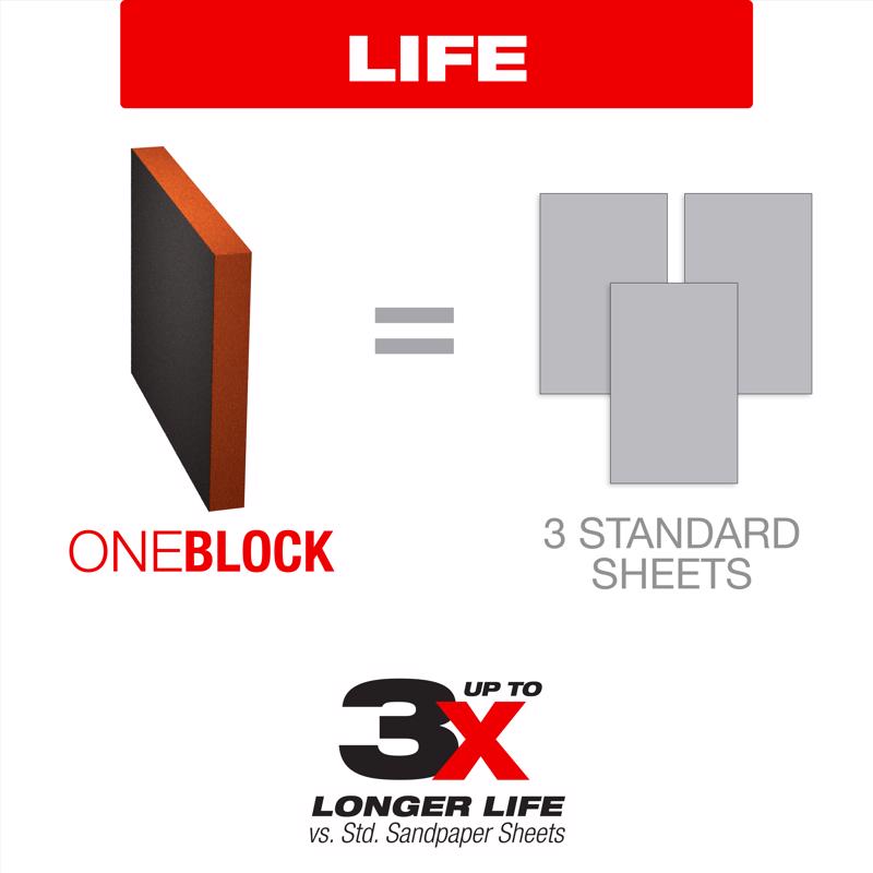 Diablo ULTRAflex 7 in. L X 4-4/5 in. W 60 Grit Medium Block Sanding Sponge