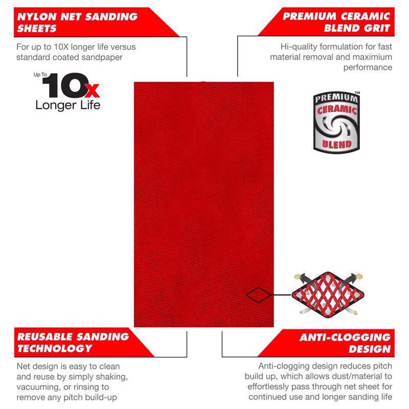 Diablo SandNet 5 in. L X 2-3/4 in. W Assorted Grit Assorted Block Hand Sanding Pad
