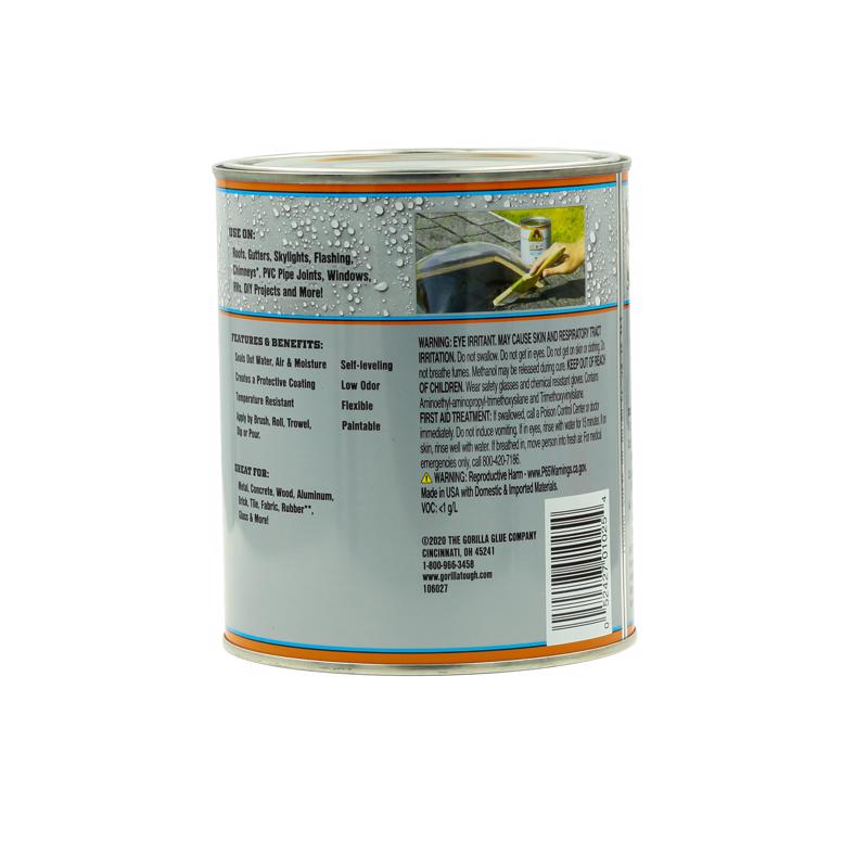 Gorilla Clear Rubber-Based Liquid Rubber Waterproof Sealer 32 oz