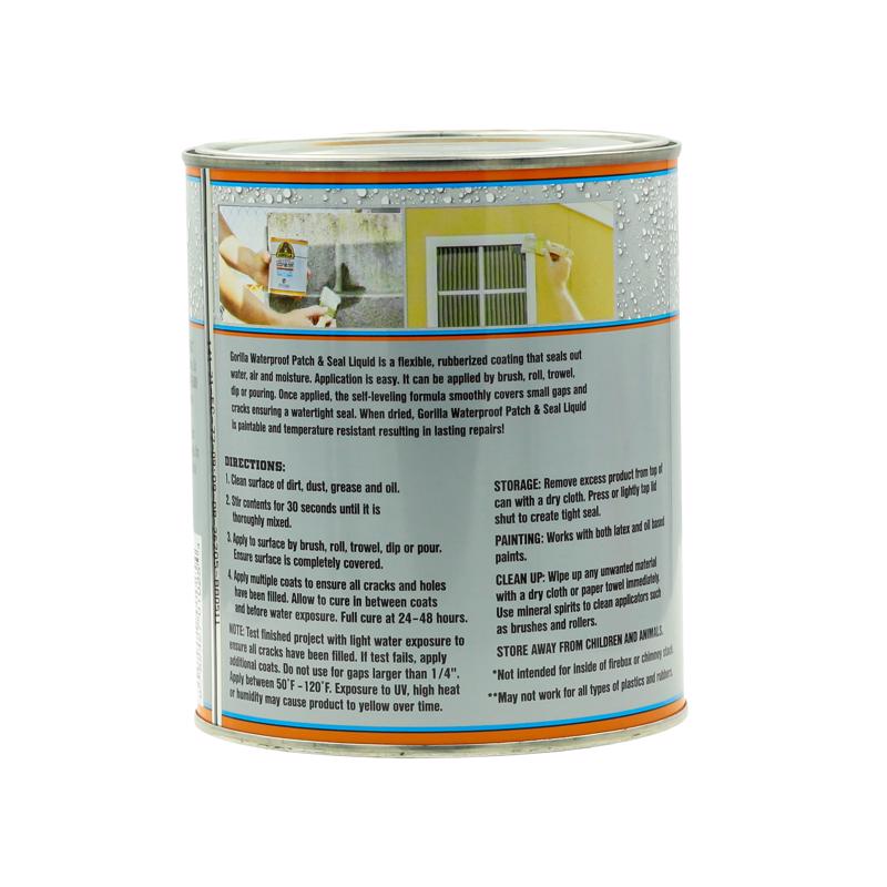 Gorilla Clear Rubber-Based Liquid Rubber Waterproof Sealer 32 oz