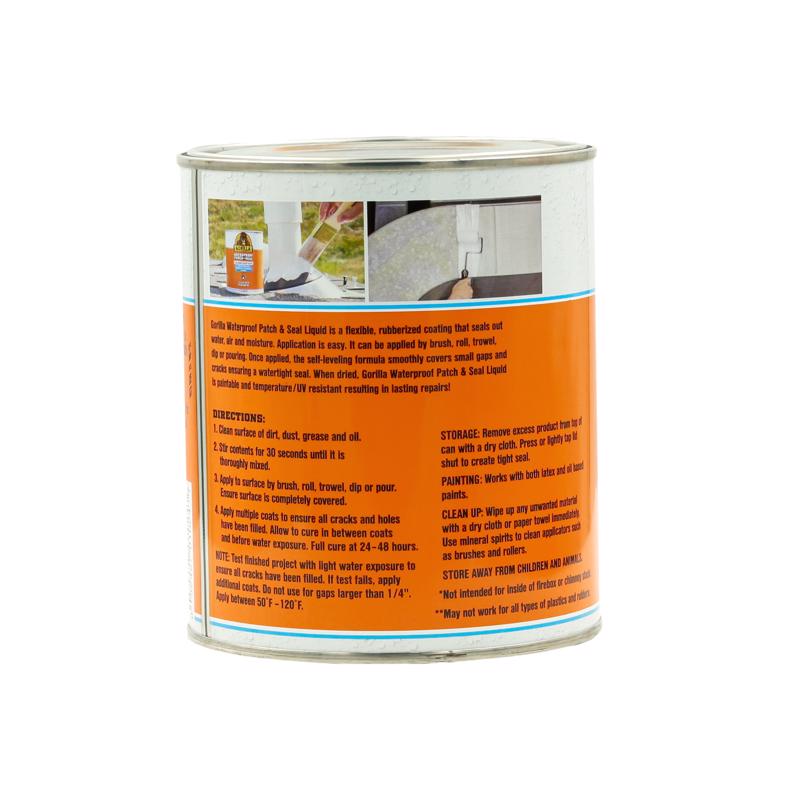 Gorilla White Rubber-Based Liquid Rubber Waterproof Sealer 32 oz