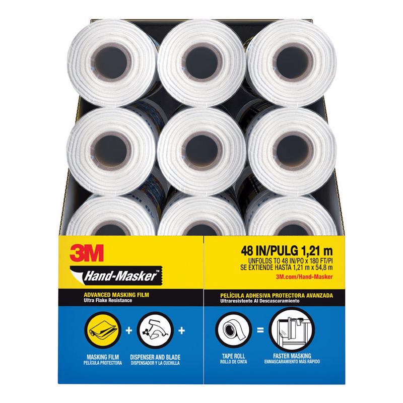 3M Hand-Masker 48 in. W X 180 ft. L X 0.35 mil Plastic Masking Film