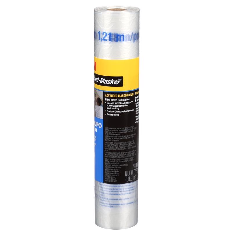 3M Hand-Masker 48 in. W X 180 ft. L X 0.35 mil Plastic Masking Film