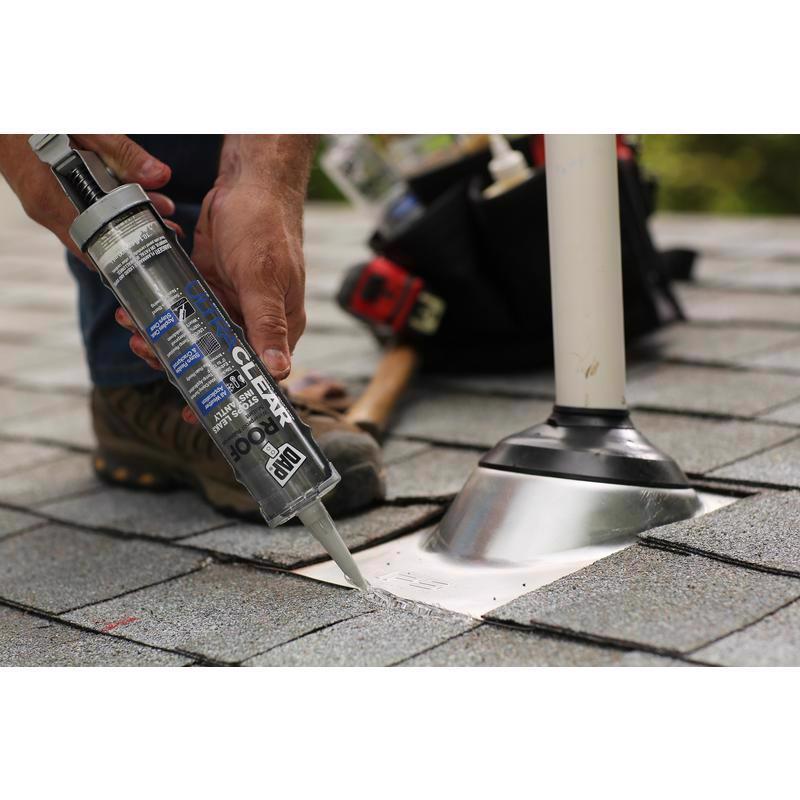 DAP Ultra Clear Crystal Clear Synthetic Rubber Roof Repair Waterproof Sealant 10.1 oz